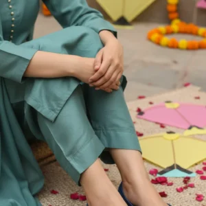 Blue Ethnic Khussa For Women EC8688